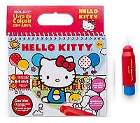Livro de Colorir com Água Hello Kitty
