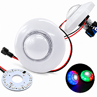 Botão 76mm - RGB para maquinas de Grua e Arcades