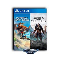 Pacote Assassins Creed Valhalla + Immortals Fenyx Rising PS4 I VERSÃO DIGITAL