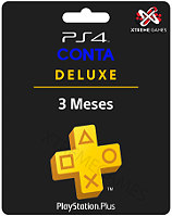 PLAYSTATION PLUS 03 MESES DELUXE PS4 | MÍDIA DIGITAL