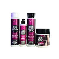 Kit Liso Imediato Redutor de Volume Queratina Vitaminas A C