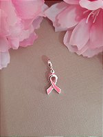 Berloque Laço Rosa Prata 925