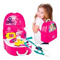 MOCHILA BARBIE DOUTORA - KIT COM ACESSORIOS - FUN