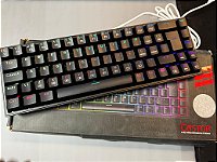 Teclado Mecânico Castor RGB Preto, Cabo removivel Tipo C (Recondicionado)