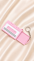 Chaveiro fita k7 - ROSA