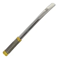 Bomba de Tereré Black Erva Lisa c/ Mola Externa Dourada Inox 19cm