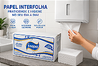 Papel Toalha Interfolha 2 Dobras 2000 Folhas Celulose Premium