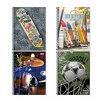 Caderno Capa Dura 01X1 96 Folhas Zoom+ Masculino Tilibra