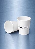 Copos de papel 170 ml ( com 100 unidades )
