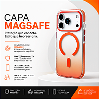 Capa Yggy IPhone 17 Pro. Cor laranja degradê