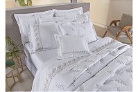 Jogo de Cama King Garden Juma Percal 230 Fios 100% Algodão Bordado — 04 Peças