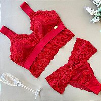 Conjunto top de renda da dmellos