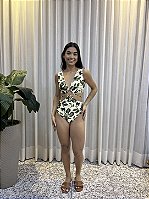 Maiô Maryssil com amarração estampado