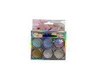 GLITTER PO CROMADO ZEM COLORIDO c/ 6