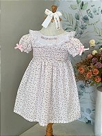 Vestido Flores Rosa Roana