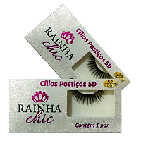Cílios Postiços 5D Rainha Chic Volume Natural