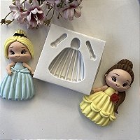 Molde de Silicone Vestido para Princesa G 04