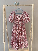 Vestido midi branco com flores rosas, Marca Zara, tamanho 11-12 anos