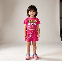 Conjunto Feminino Cropped Infantil