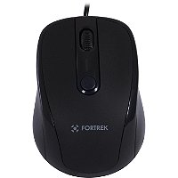 Mouse Fortrek OM103BK USB 2400 DPI Preto