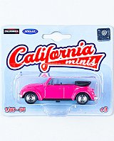 California Minis - Volkswagen Beetle (Fusca) Convertible - Rosa 1:64