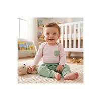 Conjunto 100% algodão Menino Girafa Tam M