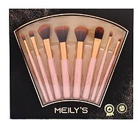 Kit 8 Pincéis Profissionais para Maquiagem Meily´s MKP-139