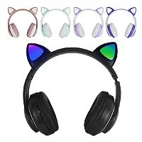 Fone de Ouvido Bluetooth LED Gatinho Cores Sortidas
