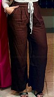 Calca pantalona premium com amarracao na cintura