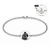 Pulseira Personalizada Redonda Aço Inox Gravação a Laser - Do seu jeito!