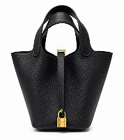Hermès Picotin - Modelo: Picotin cm 18 - Couro