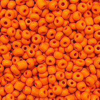 Miçanga Laranja Leitosa Pacote 500g