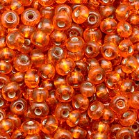 Miçanga Laranja Transparente 500g