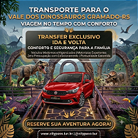 Vale dos Dinossauros - Transfer (Ida e Volta)
