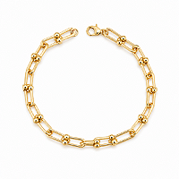 Pulseira Elos Folheada a Ouro Lumend