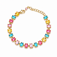 Pulseira Colors Folheada a Ouro Lumend
