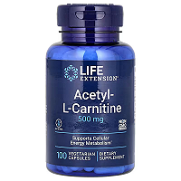Acetyl-L-Carnitine 500mg (100 Cápsulas) – Life Extension