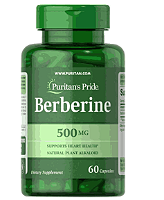 Berberina 500mg, 60 Cápsulas, Puritan's Pride