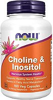 Choline e Inositol 100 Cápsulas Now Foods
