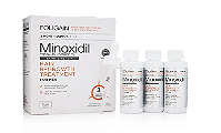Minoxidil 5%, Tratamento Estimulante Capilar de 3 Meses, Frascos de 60ml Cada, Neutro, Foligain