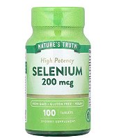 Selênio Alta Potência 200mcg, 100 Comprimidos, Nature's Truth
