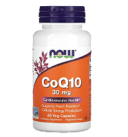 Coenzima CoQ10, 30mg, 60 Cápsulas gelatinosas, Now