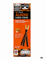 Biscoito Palito com Cobertura de Chocolate e Amêndoas 54g