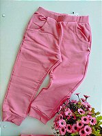 CALCA HAVE FUN BASICA MOLETOM SEM FELPA ROSA 28282
