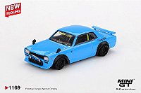 PRÉ VENDA - MINI GT - Skyline Hakosuka LBWK Blue (1169)