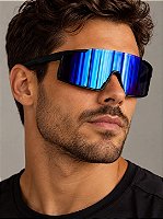 Óculos de Sol Esportivo Focus 2.0 - Azul Preto - Injetado