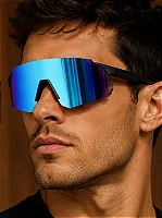 Óculos de Sol Esportivo Speed 2.0 - Azul Preto - Injetado