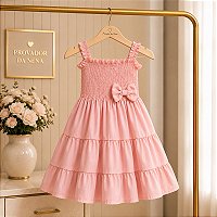 Vestido Infantil Feminino Premium Delicado, Confortável e Elegante