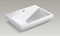 Cuba de apoio branca 1 furo One faucet hole 56x43cm Parliament - Kohler - K-14715BR-1-0