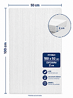ISOPOR - 1X0,50M - 12 PLACAS - 20MM - TERMICO
